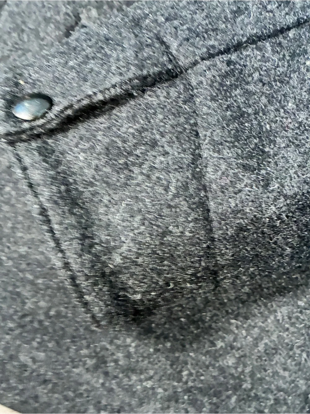 J.CREW Sherpa Lined Skiff Jacket Charcoal Gray Wool Thermore Insulated Men Large